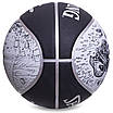М'яч баскетбольний гумовий SPALDING Sketch Series 83534Z No7 чорний-білий, фото 3