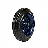 Промышленное колесо диаметр 160 мм 17 оська на черной резине без кронштейна