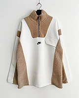 Женская кофта Тедди Свитшот Nike женский Свитшоты Nike Кофта nike vintage Найк свитшот GHF