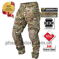 Тактические штаны спецназа G3 IDOGEAR с плиссированными вставками multicam мультикам с наколенниками