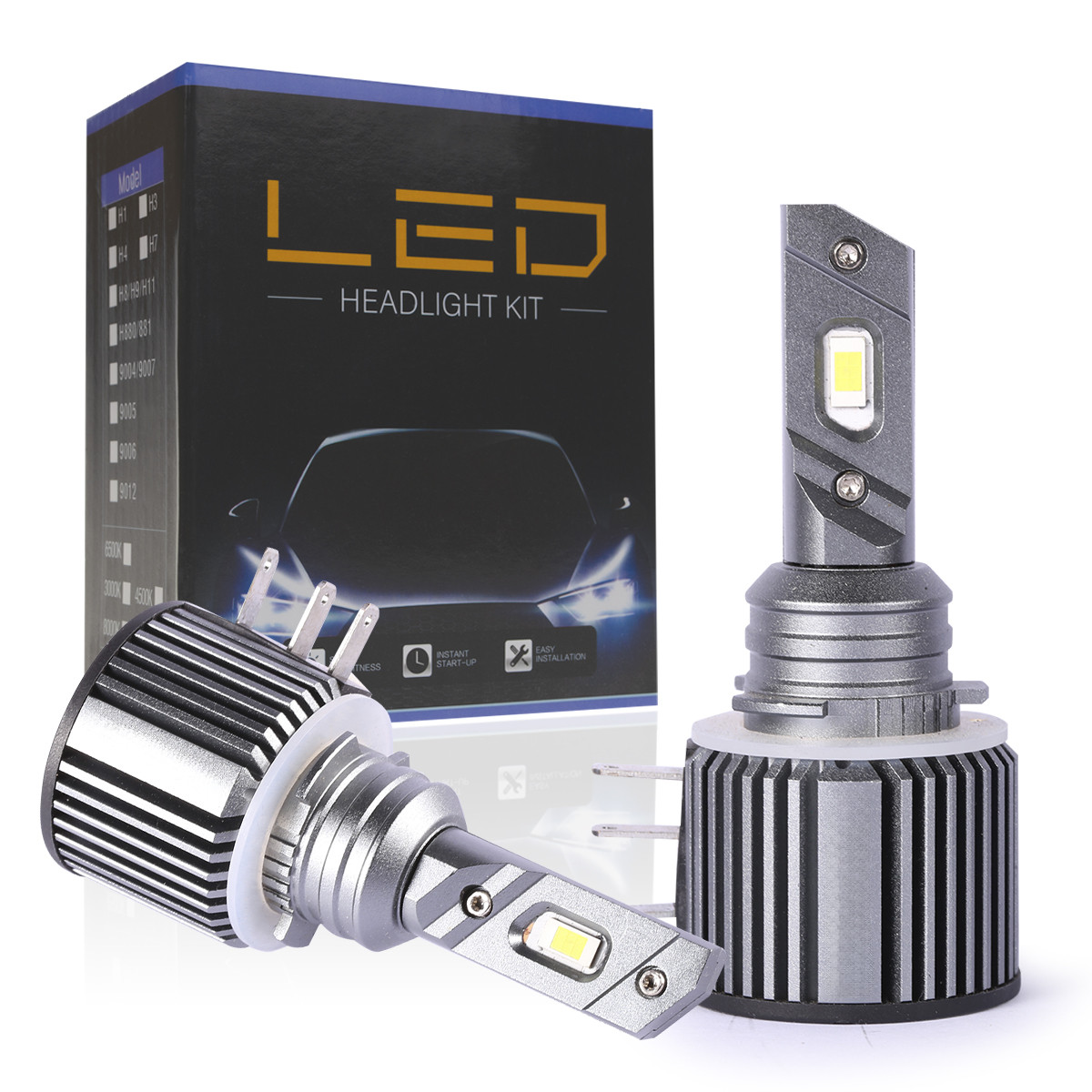 LED лампи H15 72Вт 7600Лм 6500K (2 шт)