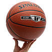 М'яч баскетбольний Composite Leather SPALDING TF SILVER 76859Y No7 жовтогарячий, фото 5