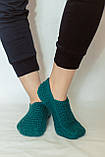 Жіночі в'язані домашні Тапочки "Петроль" 37-38 р, фото 2
