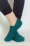 Жіночі в'язані домашні Тапочки "Петроль" 37-38 р, фото 3