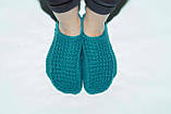 Жіночі в'язані домашні Тапочки "Петроль" 37-38 р, фото 6