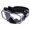 Маска для плавання Zelart M307-SIL чорний, фото 2