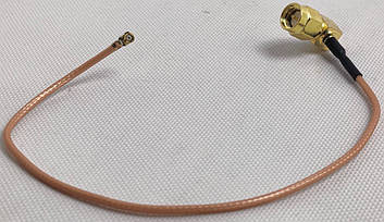 Перехідник пигтейл кутовий SMA male-IPX, 20см