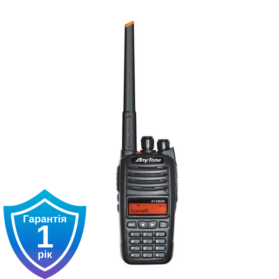 Рація портативна цифрова AnyTone AT-D858 400-480МГц, фото 1