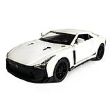 Іграшкова машинка металева Nissan GT-R 50, нісаан, білий, звук, світло, інерція, откр двері, багажник, капот, Автоексперт, 1:32,, фото 2