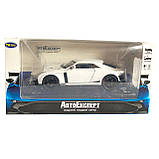 Іграшкова машинка металева Nissan GT-R 50, нісаан, білий, звук, світло, інерція, откр двері, багажник, капот, Автоексперт, 1:32,, фото 6