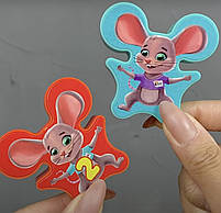 Дитяча гра настільна Вправні мишенята, 3+, 1-4 гравці, гра 3в1, балансир, вивчення цифр, вежа, Fun Game, уп 19*6*24см (87231), фото 3