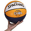 М'яч баскетбольний SPALDING 76633Y CUBA No7 жовтий, фото 6