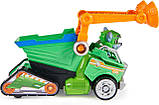 Щенячий Патруль Мегакіно 2023: Машина для переробки та фігурка Роккі. Paw Patrol Rocky Mighty Movie Recycle Truck, фото 4