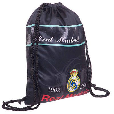Рюкзак-мішок Zelart GA-4433-6 REAL MADRID чорний-червоний