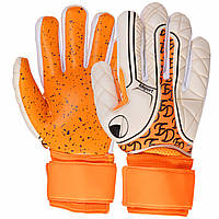 Перчатки вратарские с защитой пальцев Fdsport Zelart FB-2004 размер 8-10 цвета в ассортименте