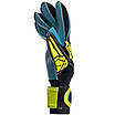 Рукавиці воротарські SOCCERMAX GK-012 розмір 8-10 синій-чорний-лимонний, фото 3