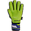 Рукавиці воротарські SOCCERMAX GK-014 розмір 8-10 салатовий-чорний-синій, фото 3
