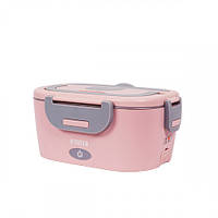Ланч-бокс з підігрівом від 230В і 12В / 24В  з термосумкою Noveen LB755 Рожевий