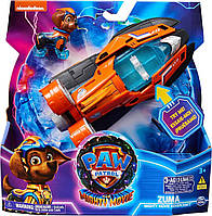 Щенячий Патруль Мегафильм 2023: Катер и фигурка Зумы. Paw Patrol Zuma Mighty Movie Hovercraft. Свет, звук