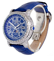 PATEK PHILIPPE SKY MOON TOURBILLON QUARTZ Ref. 6002 SILVER BLUE. ААА