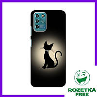 Чехол (Силуэт Кота) для ZTE Blade V30 Vita / Чехлы с черным котом ЗТЕ Блейд В30 Віта