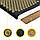 Килимок акупунктурний з подушкою 4FIZJO Eco Mat Аплікатор Кузнєцова 68 x 42 см 4FJ0179 Black/Gold, фото 7