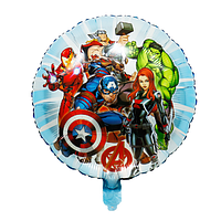 Фольгированный надувной шар Супергерои, шарик для дня рождения мстители 45 см 18" Китай