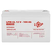 Акумулятор для ДБЖ LogicPower LPM-GL 12V - 100 Ah Gray
