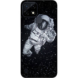 Чохол силіконовий Case для Realme C21 з картинкою Космонавт