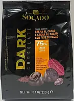 Конфеты ассорти экстра-темного шоколада с какао-начинкой Socado Dark Chocolate Crema al Cacao 230г Италия