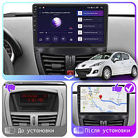 Al Штатная магнитола для Peugeot 207 1 Рестайлинг 2009-2015 экран 9" 4/64Gb CarPlay 4G Wi-Fi GPS Prime