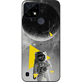 Чохол силіконовий Case для Realme C21 з картинкою Астронавт