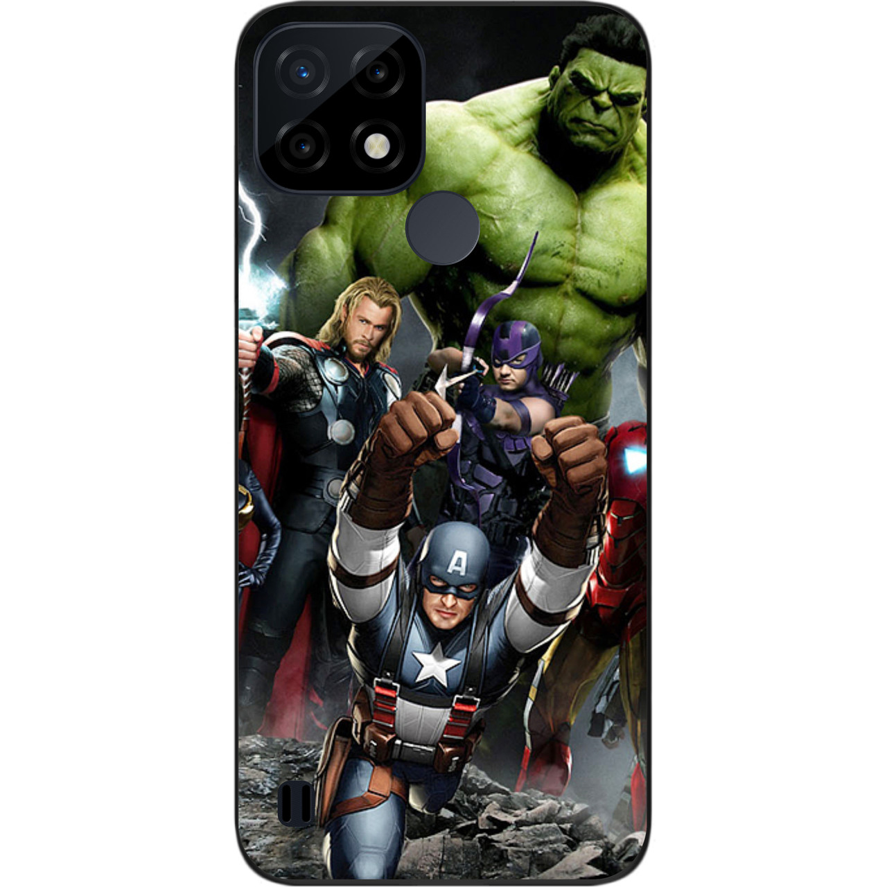 Силіконовий чохол Case для Realme C21 з картинкою Супергерої