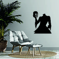 Декоративное настенное Панно «Безголовая женщина и череп», Декор на стену