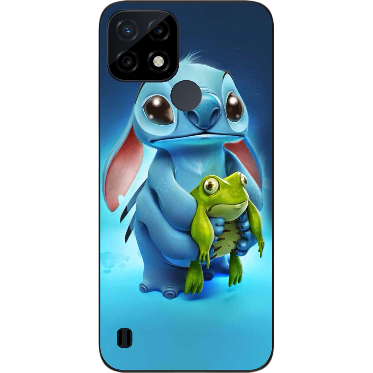 Силіконовий чохол Case для Realme C21 з картинкою Стіч із жабою