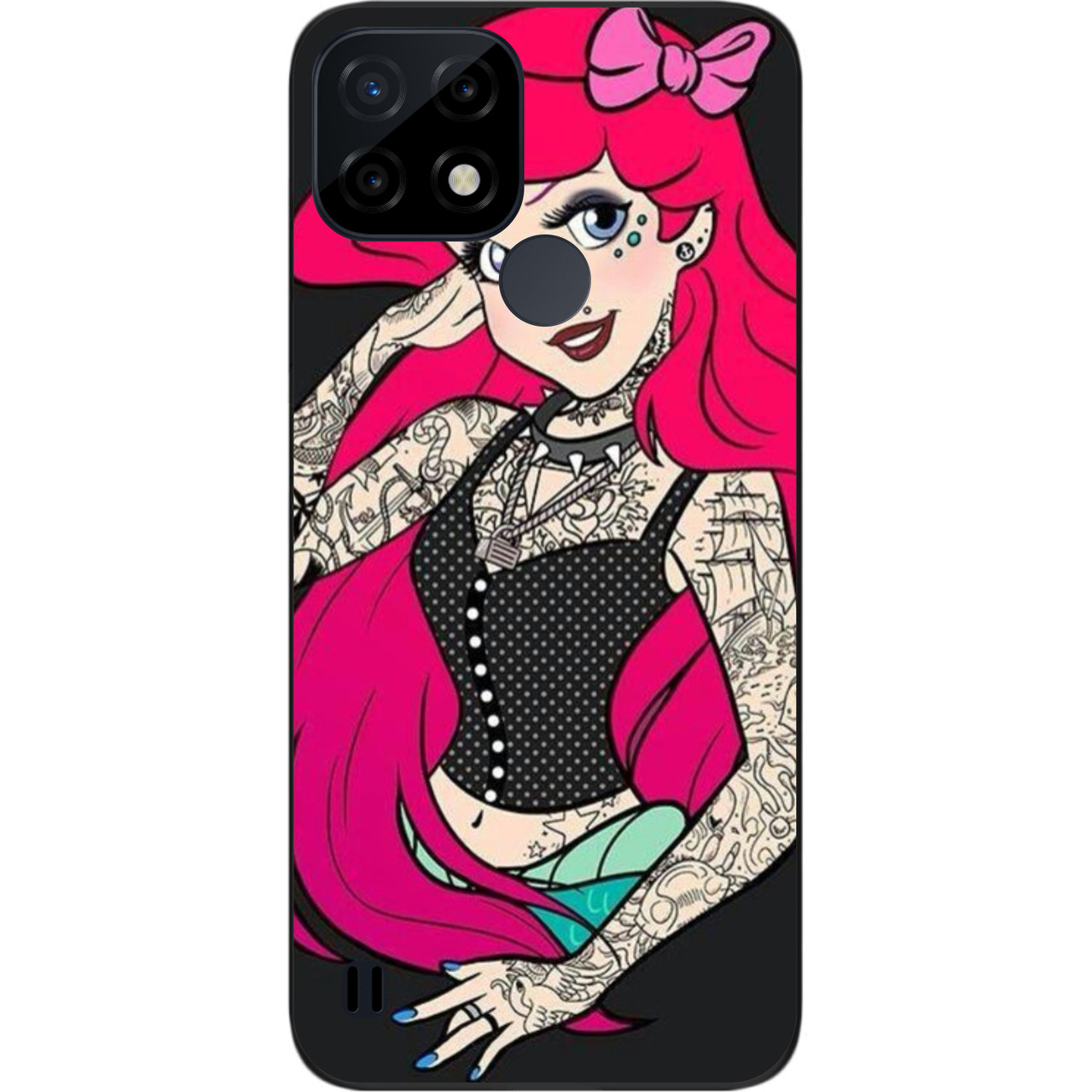 Силіконовий чохол Case для Realme C21 з картинкою Русалочка
