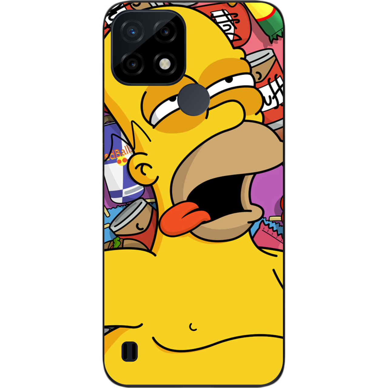 Силіконовий бампер Case для Realme C21 із зображенням Гомер