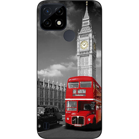 Оригінальний силіконовий чохол Case для Realme C21 з картинкою Лондон, фото 1