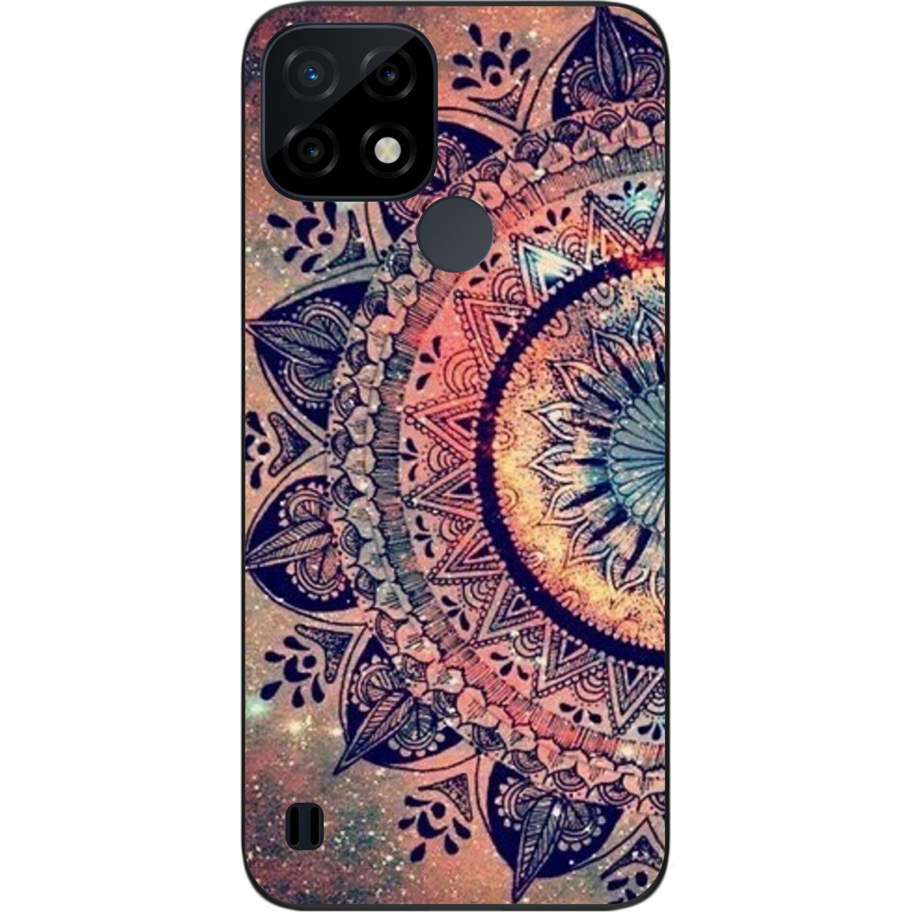 Оригінальний силіконовий чохол Case для Realme C21 з картинкою Мандала