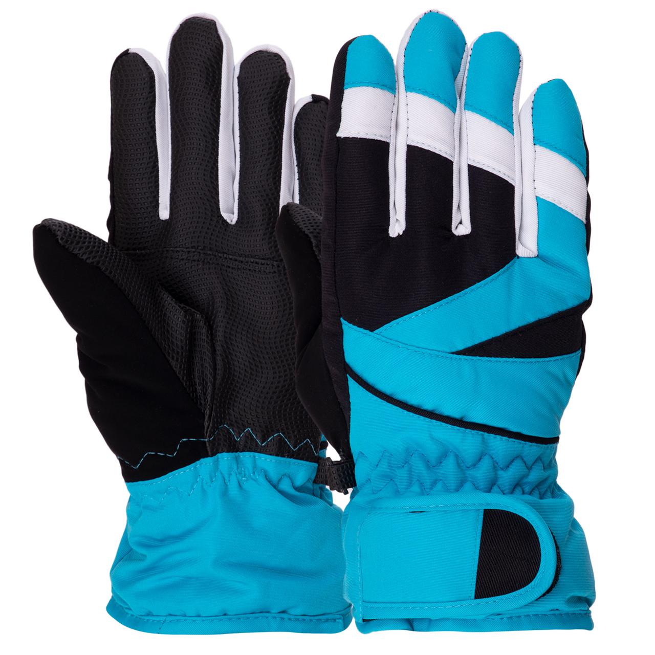 Рукавички гірськолижні теплі дитячі Zelart C-917 M-XL кольори в асортименті, фото 1