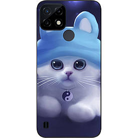 Оригінальний бампер Case для Realme C21 з картинкою Котик