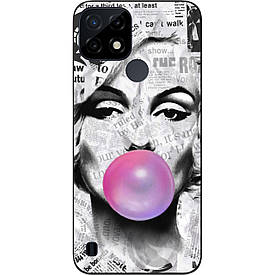 Оригінальний чохол Case для Realme C21 з картинкою Монро з міхуром