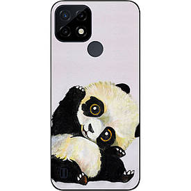 Оригінальний чохол Case для Realme C21 з картинкою Пандочка