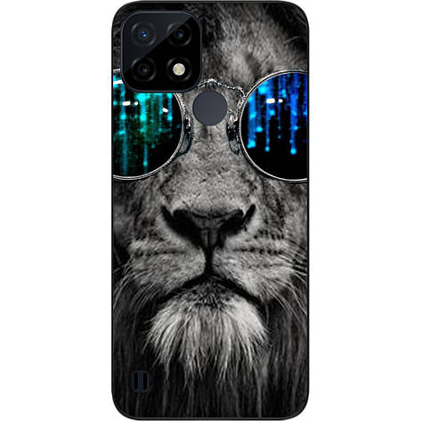 Чохол силіконовий Case для Realme C21 з картинкою Лев, фото 1