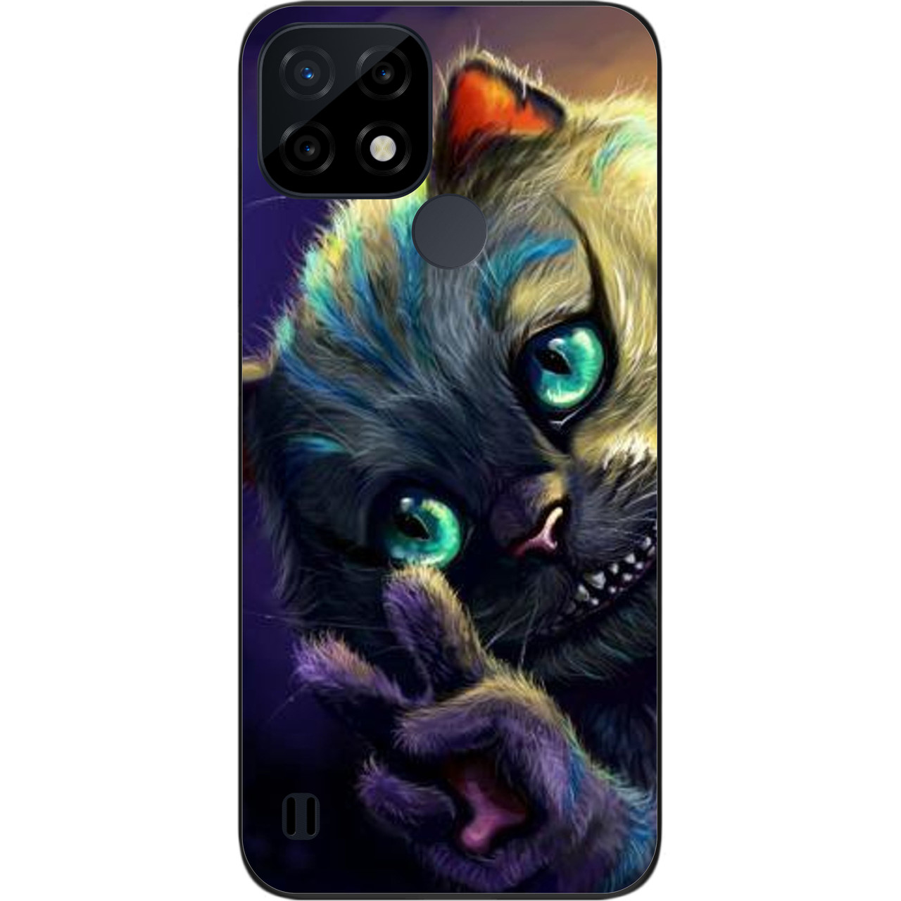Силіконовий чохол Case для Realme C21 з картинкою Чеширський кіт