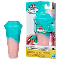 Набор для творчества Hasbro Play-Doh 1 Баночка слайма CRYSTAL CRUNCH LIGHT PINK TEAL (F5982) - Топ Продаж!