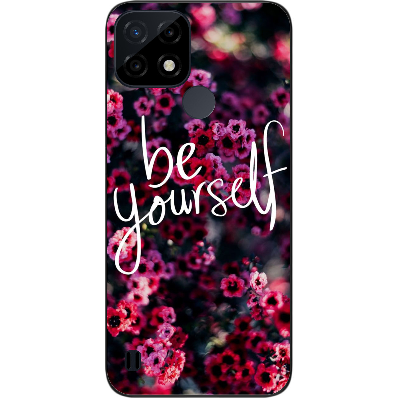 Силіконовий чохол Case для Realme C21 з картинкою Будь собою