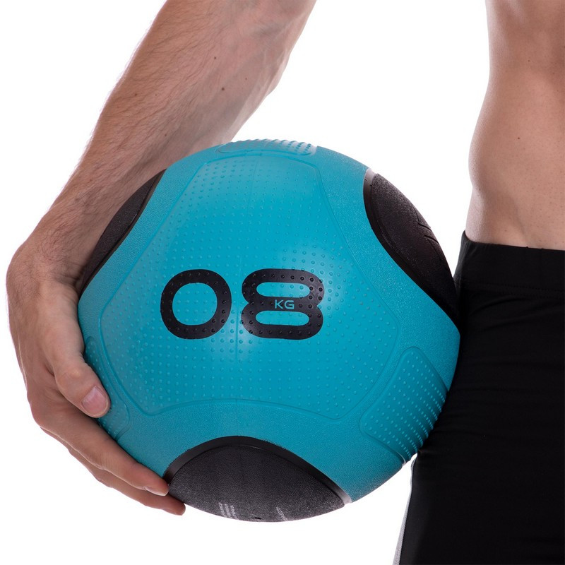 Мяч медицинский медбол Zelart Medicine Ball FI-2620-8 8кг синий-черный - фото 5 - id-p2009609620