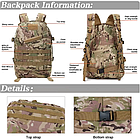 🔥 Тактичний рюкзак "Mountain - 3-Day Pack" (multicam) на 30 літрів, триденний, армійський, EDC, мультикам, фото 6