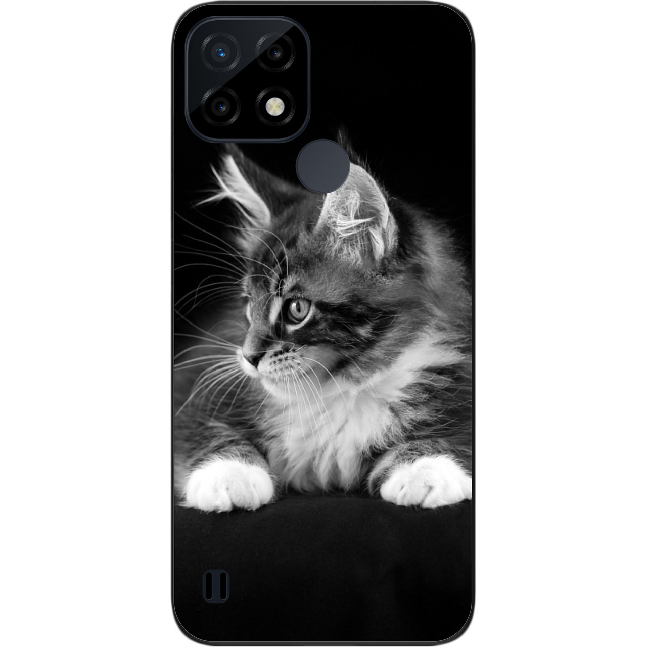 Силіконовий чохол Case для Realme C21 з картинкою Кошеня